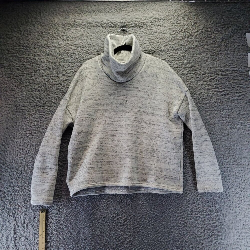 Columbia Sweater Womens XL Gray Cowl Neck Heavyweight Polyester Machine Washable